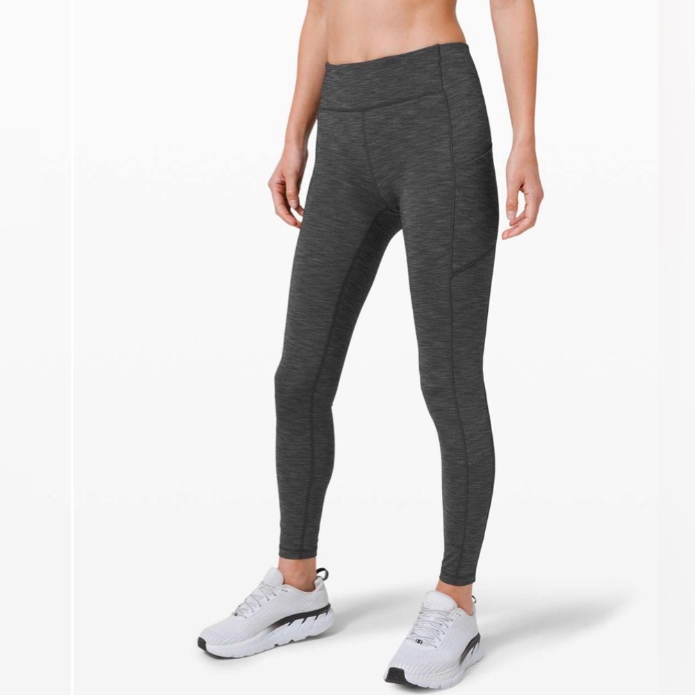 Lululemon Speed Up‎ Tight 28" Heathered Black Size 6